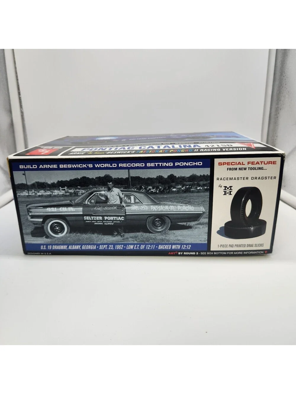 AMT 1962 Pontiac Catalina 421 SD 2'n1 1:25 Model Kit #2009 Sealed New
